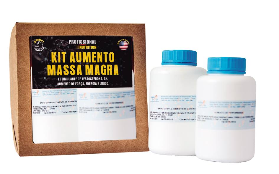 Kit Aumento Massa Magra<br> - Kits N�cleo do Ser - <br> - R$ 209,98