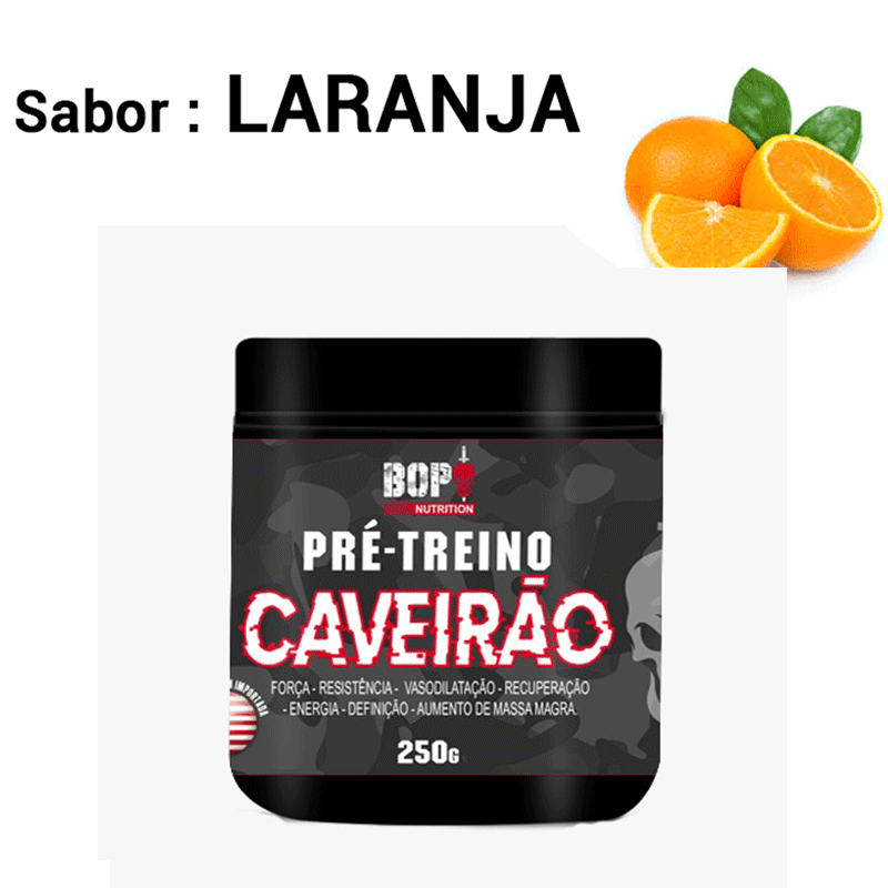 CAVEIR�O 250g - LARANJA<br> - Bop Nutrition - <br> - R$ 0,00